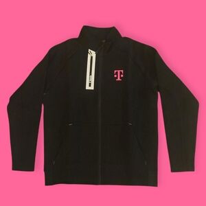 T-mobile Men's Black Logo Front Pocket Tech Jacket